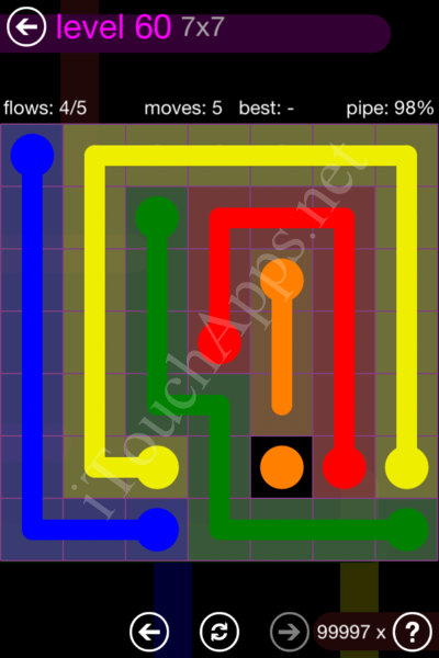 Flow Game 7x7 Mania Pack Level 60 Solution