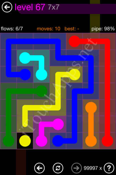 Flow Game 7x7 Mania Pack Level 67 Solution