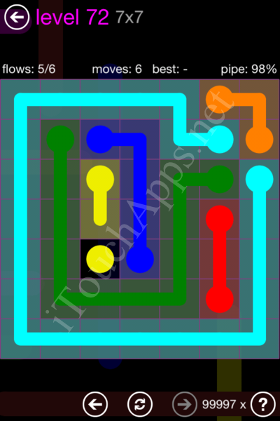 Flow Game 7x7 Mania Pack Level 72 Solution