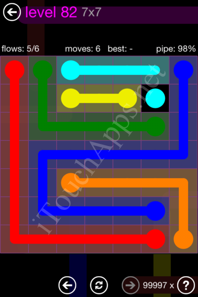 Flow Game 7x7 Mania Pack Level 82 Solution