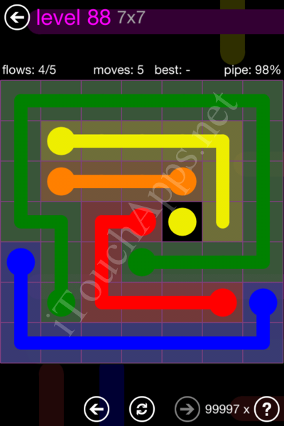 Flow Game 7x7 Mania Pack Level 88 Solution