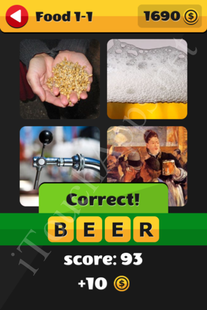 What's That Word Food and Drinks Level 1-1 Solution