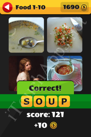 What's That Word Food and Drinks Level 1-10 Solution