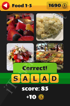 What's That Word Food and Drinks Level 1-5 Solution