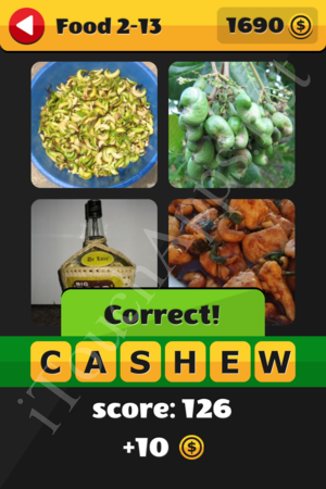 What's That Word Food and Drinks Level 2-13 Solution