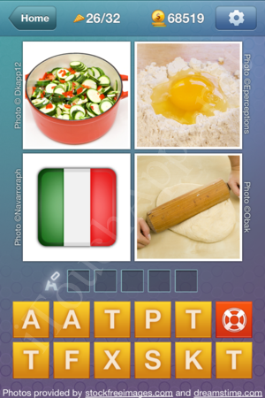 What's the Word Food and Cooking Level 26 Solution