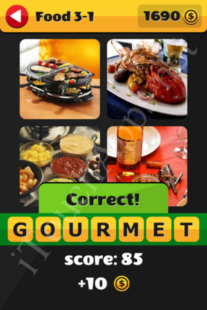What's That Word Food and Drinks Level 3-1 Solution