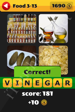 What's That Word Food and Drinks Level 3-13 Solution