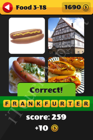 What's That Word Food and Drinks Level 3-18 Solution