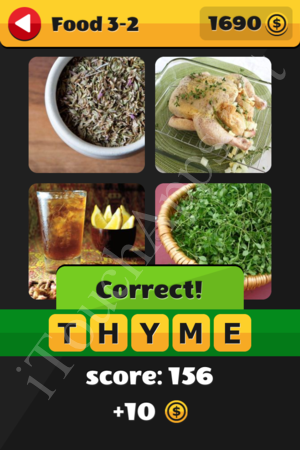 What's That Word Food and Drinks Level 3-2 Solution
