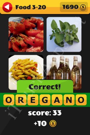 What's That Word Food and Drinks Level 3-20 Solution