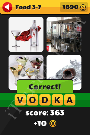 What's That Word Food and Drinks Level 3-7 Solution