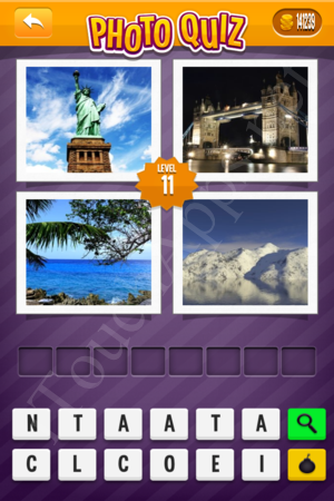 Photo Quiz Geography Pack Level 11 Solution