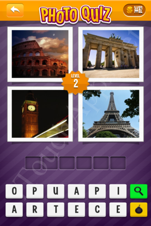 Photo Quiz Geography Pack Level 2 Solution