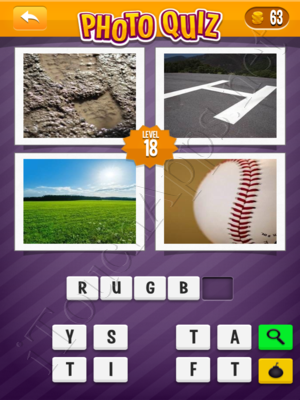 Photo Quiz Sports Pack Level 18 Solution