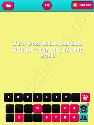 What the Riddle Level 10 Answer