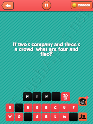 Riddle Me That Level 11 Answer