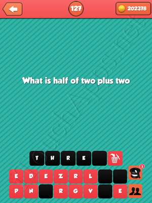 Riddle Me That Level 127 Answer