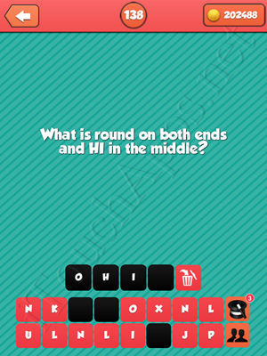 Riddle Me That Level 138 Answer