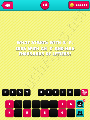 What the Riddle Level 15 Answer