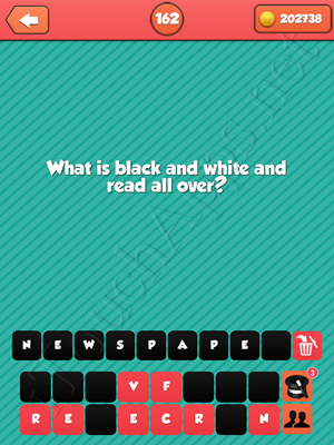 Riddle Me That Level 162 Answer