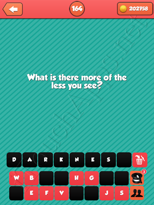 Riddle Me That Level 164 Answer