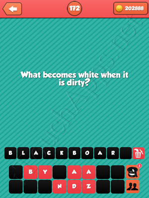 Riddle Me That Level 172 Answer