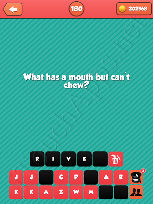 Riddle Me That Level 180 Answer