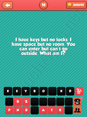 Riddle Me That Level 18 Answer