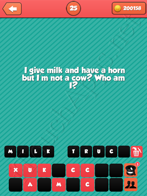 Riddle Me That Level 25 Answer