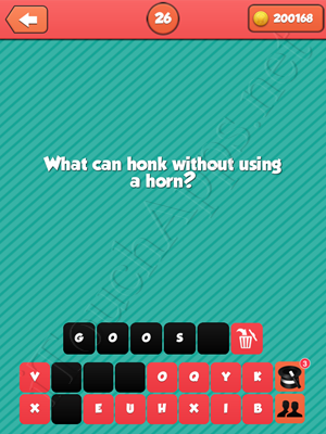 Riddle Me That Level 26 Answer
