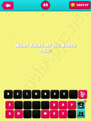 What the Riddle Level 45 Answer
