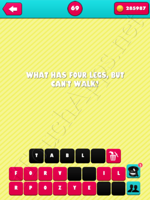 What the Riddle Level 69 Answer