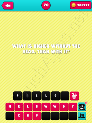 What the Riddle Level 70 Answer