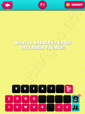 What the Riddle Level 71 Answer