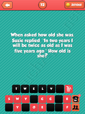 Riddle Me That Level 72 Answer
