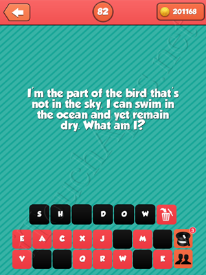 Riddle Me That Level 82 Answer