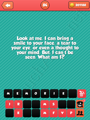 Riddle Me That Level 84 Answer