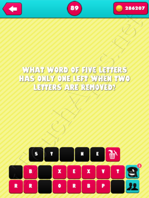 What the Riddle Level 89 Answer