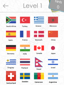 Flags Quiz Answers: Level 1 Part 1