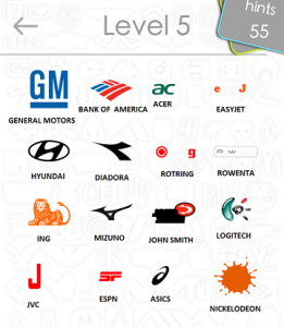 Logos Quiz Game Answers: Level 5 Part 4 – For iPod, iPhone, iPad