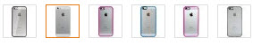 LUVVITT CLEARVIEW Scratch-Resistant Slim Clear Back Case with Bumper - colors